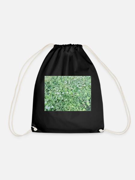 Grass - Drawstring Bag - black