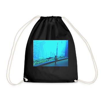 Turquoise - Sac de sport léger - noir - Devant