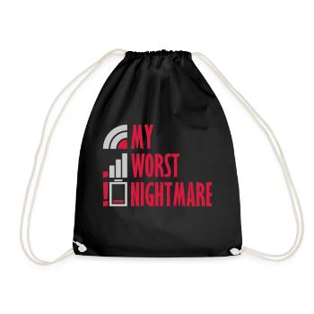 Mon pire cauchemar Logos - Sac de sport léger - noir - Devant