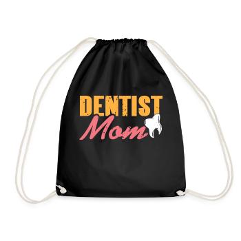 Vintage Dentist Mom Dentist T-Shirt For Mom - Turnbeutel - Schwarz - Vorne