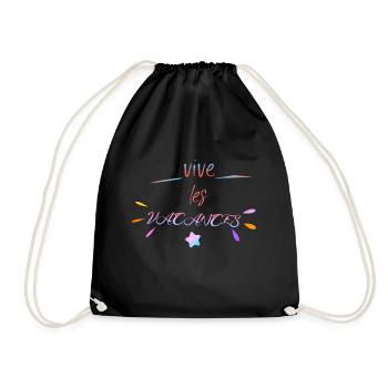 Vive les vacances shirt, voyage shirt - Sac de sport léger - noir - Devant