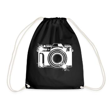 Kamera Fotograf Fotografen Photographie Kreative G - Turnbeutel - Schwarz - Vorne