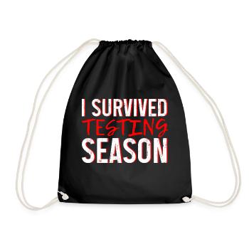 I Survived Testing Season 4 - Turnbeutel - Schwarz - Vorne