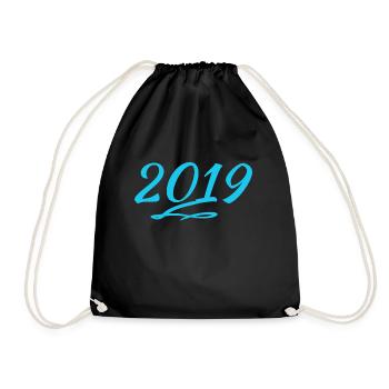 2019 - Turnbeutel - Schwarz - Vorne