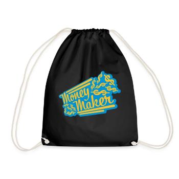Money Maker Selfmade Dollar - Drawstring Bag - black - Front