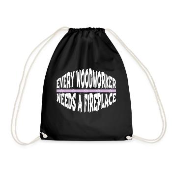 travail blagues drôles artisans design - Sac de sport léger - noir - Devant