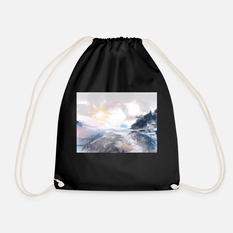 Magical Nature Love - Drawstring Bag - black