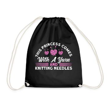 Tricot Tissu Tricot TricotEr Cadeau - Sac de sport léger - noir - Devant
