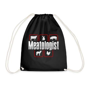 Butcher Butcher Butcher Butcher's Gift - Drawstring Bag - black - Front