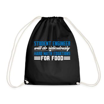 Fera des équations mathématiques ridiculement difficiles pour la nourriture4 - Sac de sport léger - noir - Devant