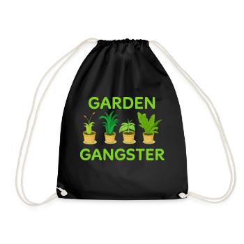 Garden Gangster - Drawstring Bag - black - Front