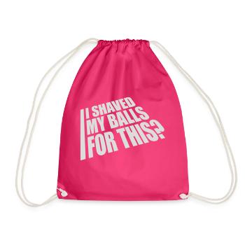 Je me suis rasé les couilles - Sac de sport léger - fuchsia - Devant