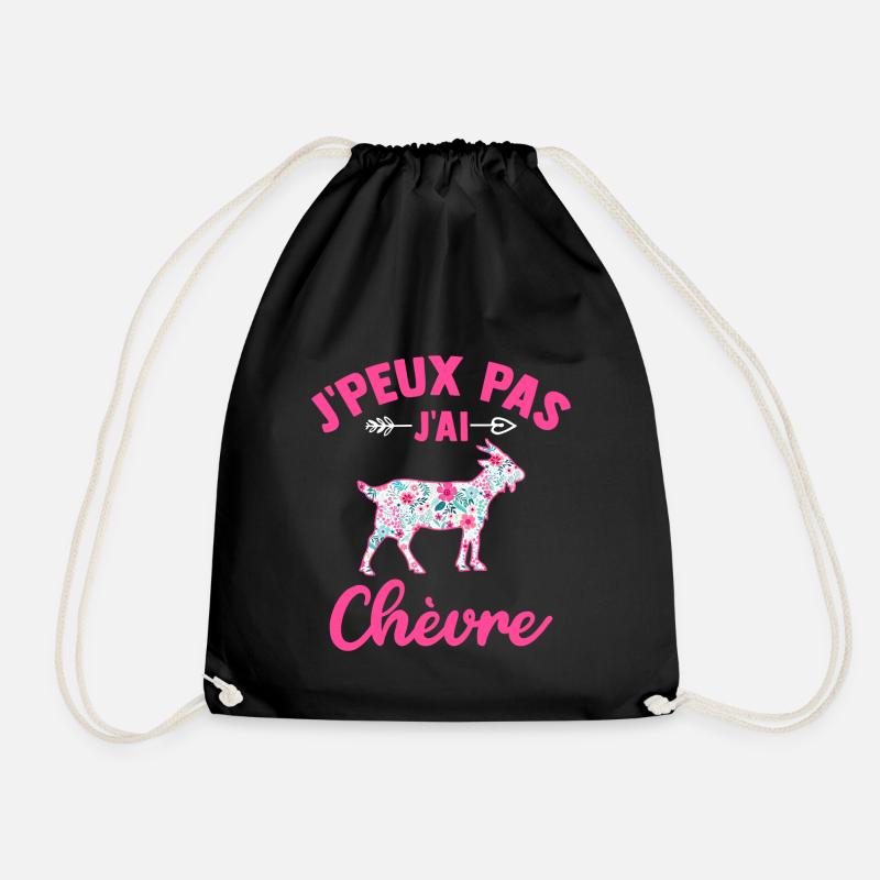 j'peux pas j'ai chèvre - Sac de sport léger - noir