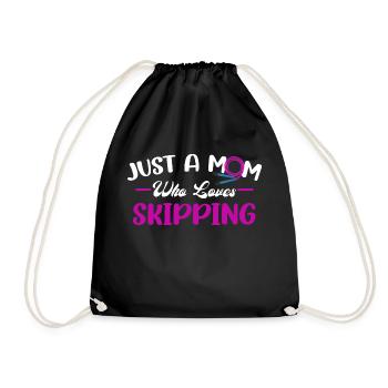 Speed Rope Skipping - Drawstring Bag - black - Front