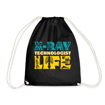 X-Ray Technologist Life - Turnbeutel - Schwarz - Vorne