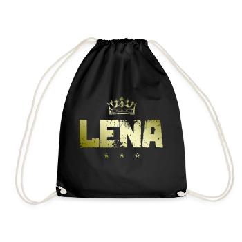 Lena - Turnbeutel - Schwarz - Vorne