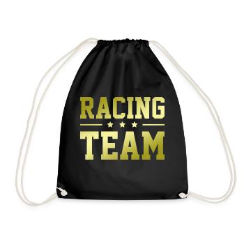 Racing Team - Drawstring Bag - black - Front