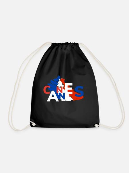 Cannes Souvenir Geschenk Cannes - Turnbeutel - Schwarz