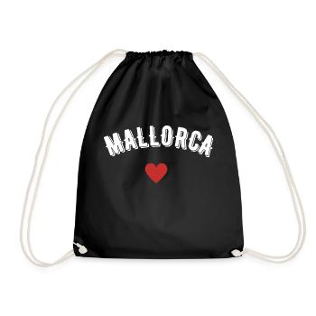 Mallorca - Turnbeutel - Schwarz - Vorne