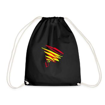 Geschenkidee für Kreative - Turnbeutel - Schwarz - Vorne