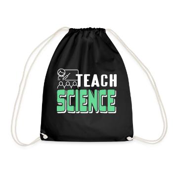 Enseigner la science rétro Science Teacher Designs - Sac de sport léger - noir - Devant