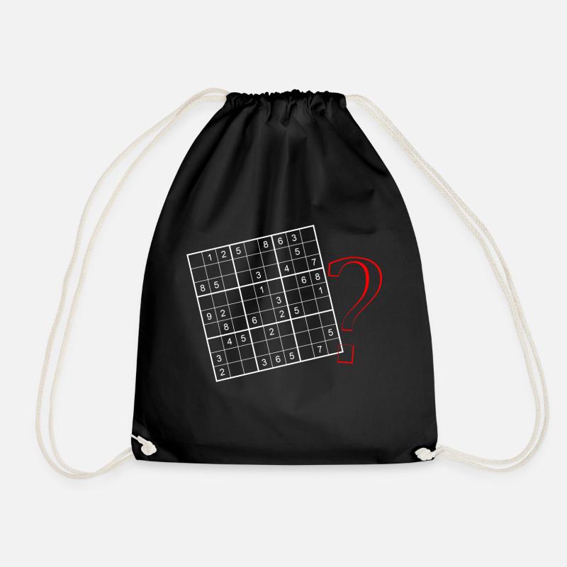 Sudoku - Turnbeutel - Schwarz