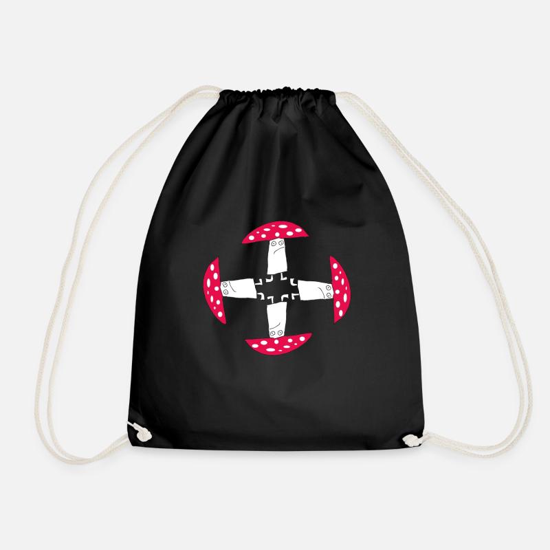 cueillette de champignons - Sac de sport léger - noir