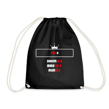 T shirt triathlon Distance S Noir - Sac de sport léger - noir - Devant