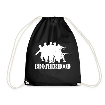armée militaire Soldats de la Bundeswehr parachutistes - Sac de sport léger - noir - Devant