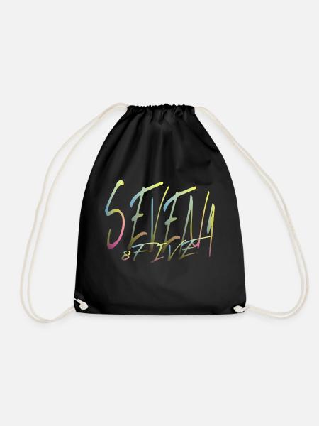 Seven4 8Five - Drawstring Bag - black