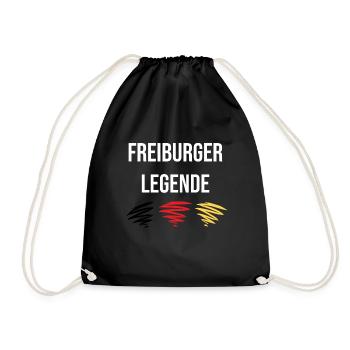 Freiburger Legende T-Shirt - Turnbeutel - Schwarz - Vorne