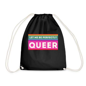 Laissez-moi être parfaitement queer Pride - Sac de sport léger - noir - Devant