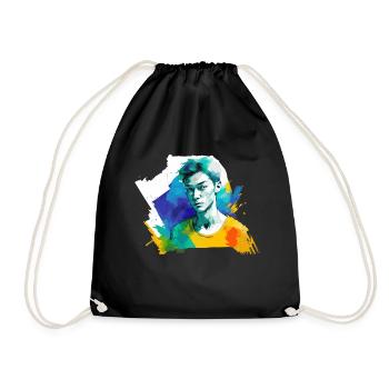 Aquarelles d’un garçon - Sac de sport léger - noir - Devant