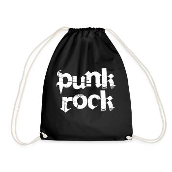 Punkrock-Logo-Design - Turnbeutel - Schwarz - Vorne