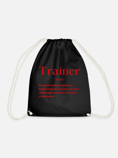 Trainer Definition - Turnbeutel - Schwarz
