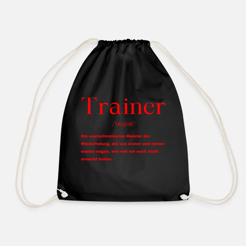 Trainer Definition - Turnbeutel - Schwarz