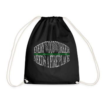 Carpenter Work Tshirts Carpenter Funny Tshirts - Drawstring Bag - black - Front