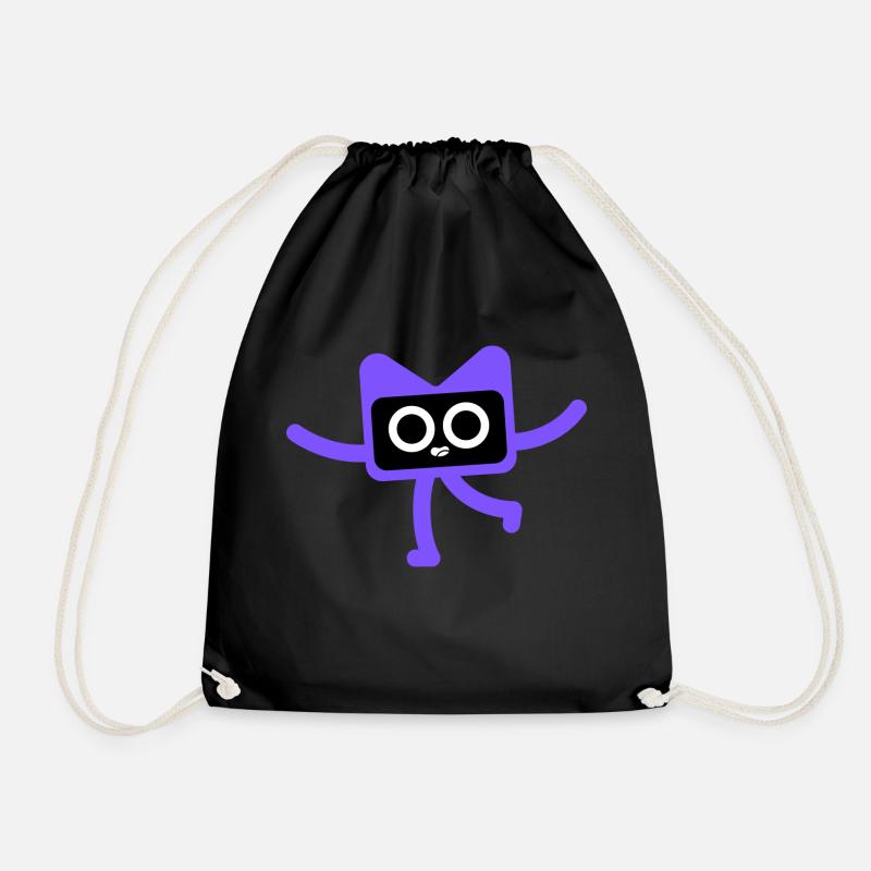 Kodee kotlin - Drawstring Bag - black
