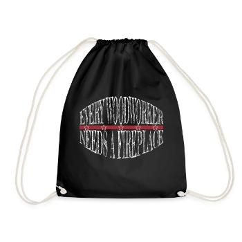 Carpenter Hoodies and Sweatshirts Woodcutter Mason - Drawstring Bag - black - Front