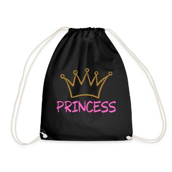 PRINCESS 2 - Turnbeutel - Schwarz - Vorne