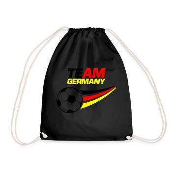 team germany soccer - Turnbeutel - Schwarz - Vorne