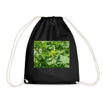 black mustard (in german Schwarzer Senf) Rhamphosp - Drawstring Bag - black - Front