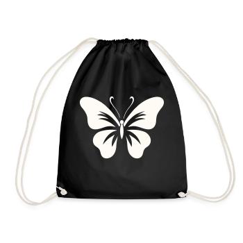Papillon audacieux - Sac de sport léger - noir - Devant