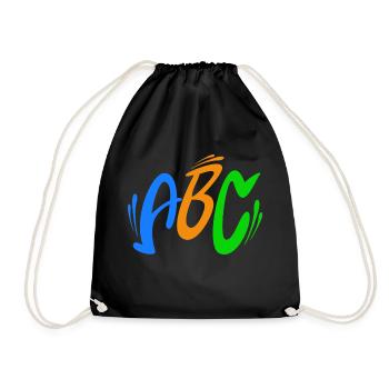 ABC couleurs - Sac de sport léger - noir - Devant
