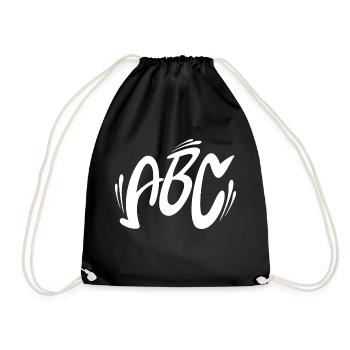 ABC blanc - Sac de sport léger - noir - Devant