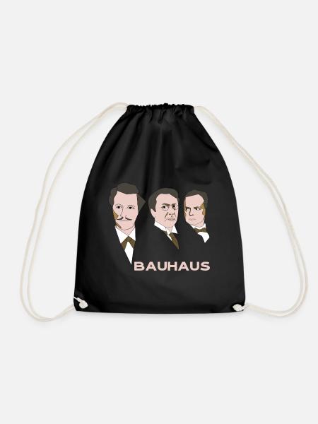 BAUHAUS ARTISTS - Drawstring Bag - black