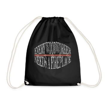 Carpenter Quotes Tshirts Carpenter Joke Hobbyists - Drawstring Bag - black - Front