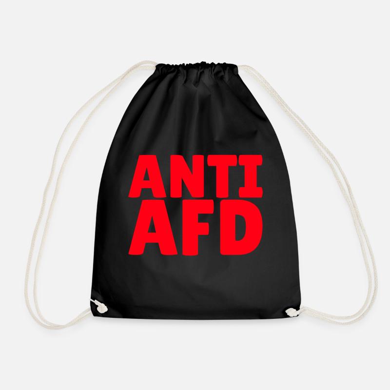 ANTI AFD - Turnbeutel - Schwarz