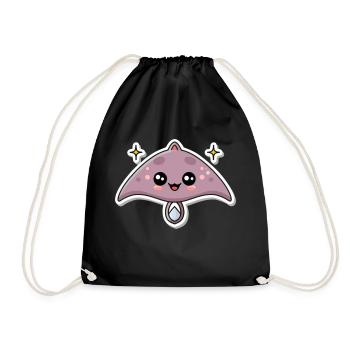 Amoureux des mantas - Sac de sport léger - noir - Devant