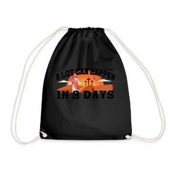 Beaucoup de choses peuvent se passer en 3 jours de croix du jour de Pâques - Sac de sport léger - noir - Devant